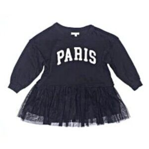 Grayson Mini Black Paris Sweatshirt Tulle Skirt Edge Size 18m